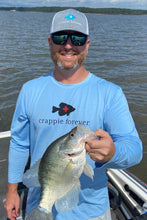 Load image into Gallery viewer, Light Blue long sleeve fishing shirt UPF 50+. **CLEARANCE**