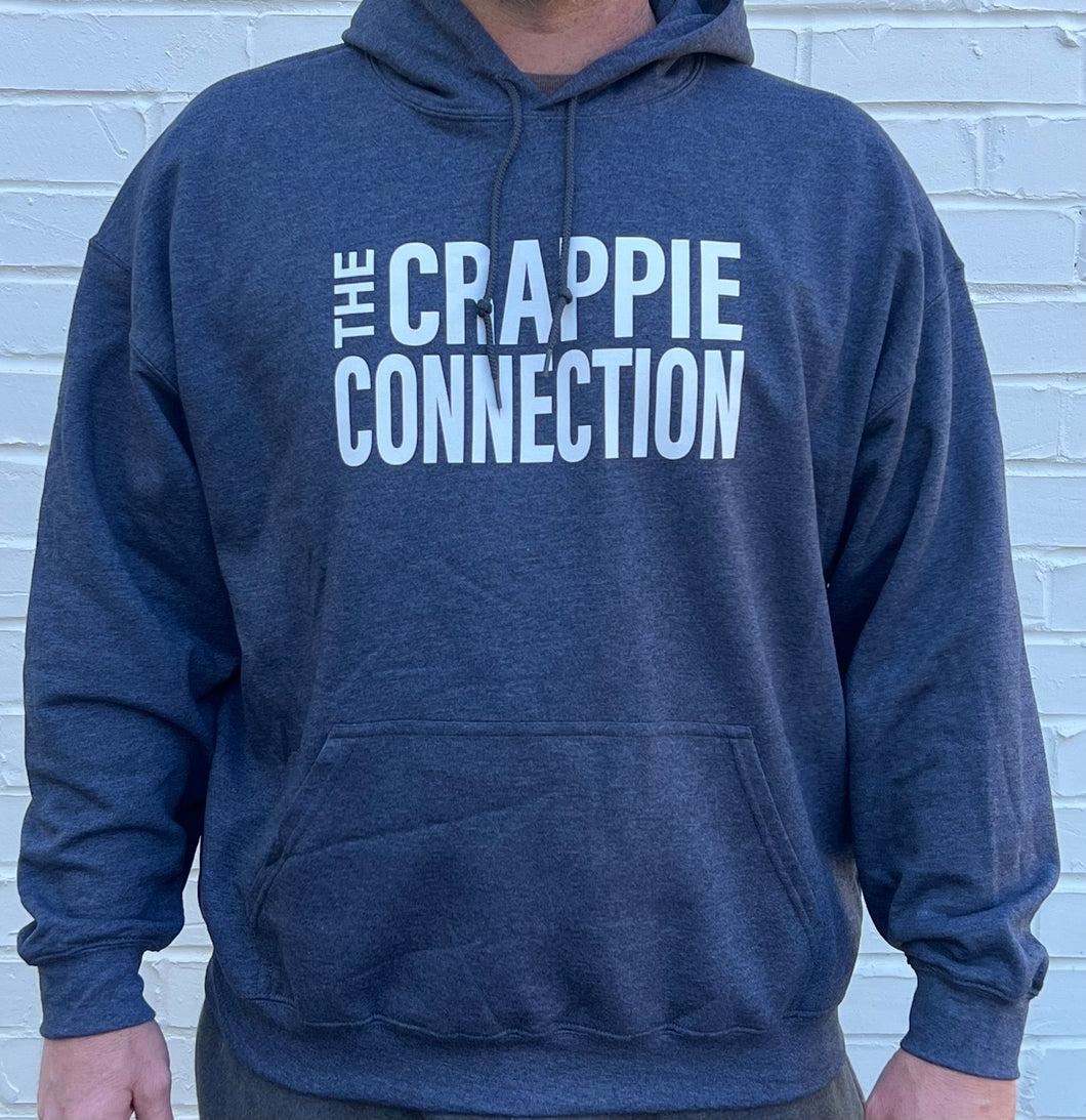 Crappie Connection Hooded Sweatshirt - Dark Heather