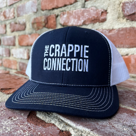 Crappie Connection Navy Logo Trucker Hat - Snap Back