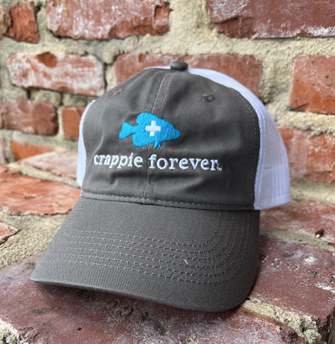 Charcoal with Turquoise Logo Ball Cap - Velcro Back