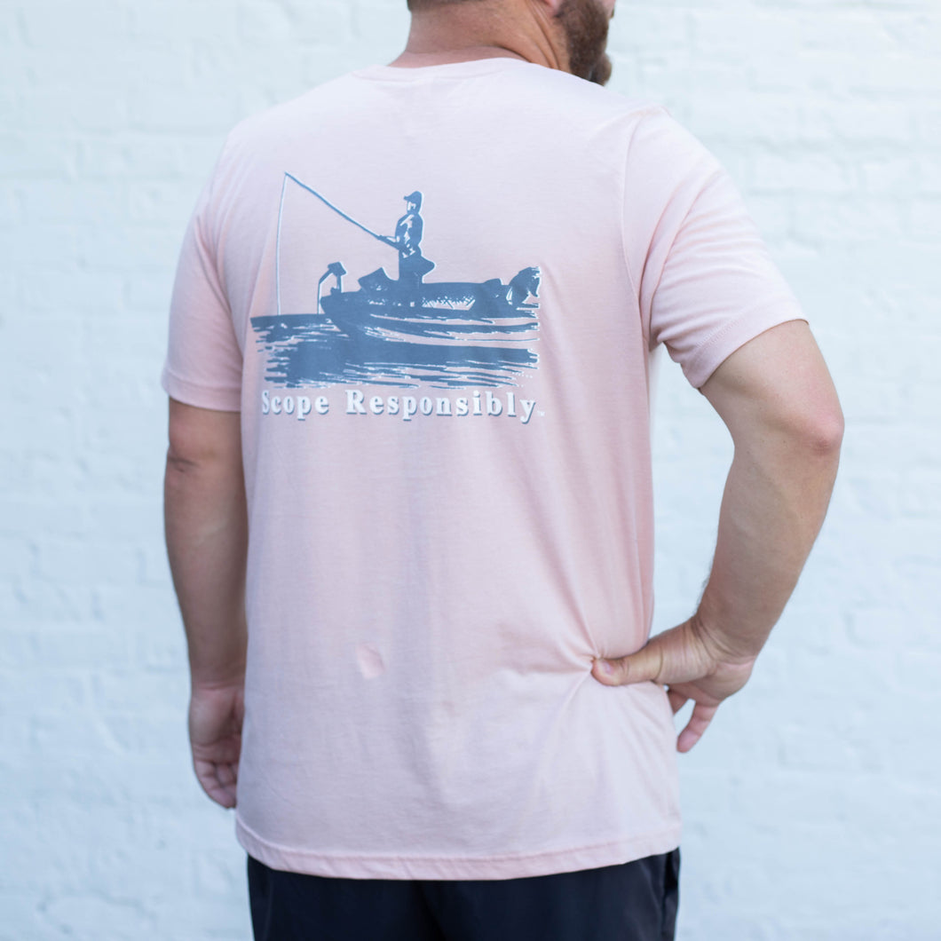 Scope Responsibly Peach t-shirt **CLEARANCE**